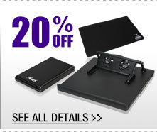 20% OFF ALL MOUSE PADS & SELECT PC ACCESSORIES!*