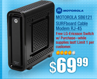 MOTOROLA SB6121 SURFboard Cable Modem RJ-45 