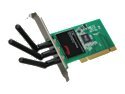 Rosewill RNX-N300X IEEE 802.11b/g, IEEE 802.11n Draft 2.0 PCI Wireless Adapter