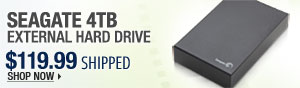 Newegg Flash - Seagate 4TB External Hard Drive.