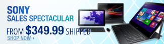 Newegg Flash - Sony Sales Spectacular.