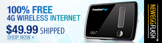 Newegg Flash - 100% Free 4G Wireless Internet.