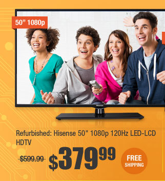 Refurbished: Hisense 50" 1080p 120Hz LED-LCD HDTV 