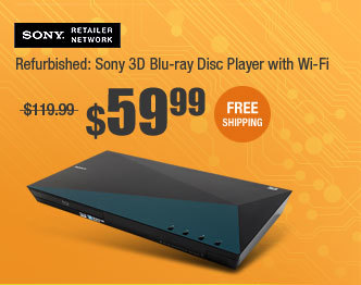 Refurbished: Sony 3D Blu-ray Disc Player with Wi-Fi