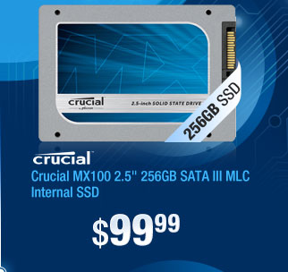 Crucial MX100 2.5" 256GB SATA III MLC Internal Solid State Drive