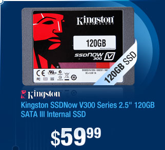 Kingston SSDNow V300 Series 2.5" 120GB SATA III Internal Solid State Drive