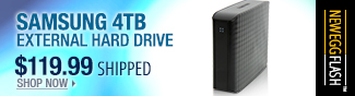 Newegg Flash - Samsung 4TB extrenal hard drive.