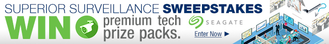 Superior surveillance Sweepstakes
premium tech prize packs.