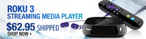 Newegg Flash – Roku 3 Digital HD Streaming Media player w/ Headphones Game Remote