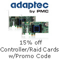 Adaptec - 15% off Controller/Raid Cards w/Promo code