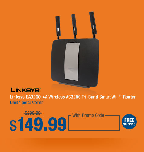 Linksys EA9200-4A Wireless AC3200 Tri-Band Smart Wi-Fi Router