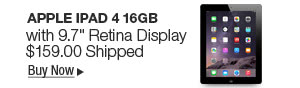 Newegg Flash – Apple iPad 4 16GB with 9.7" Retina Display