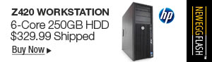 Newegg Flash – HP Z420 Workstation 6-Core 250GB HDD