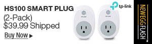 Newegg Flash - TP-LINK HS100 Smart Plug (2-Pack)