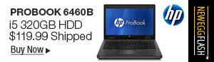 Newegg Flash - HP Probook 6460B i5 320GB HDD