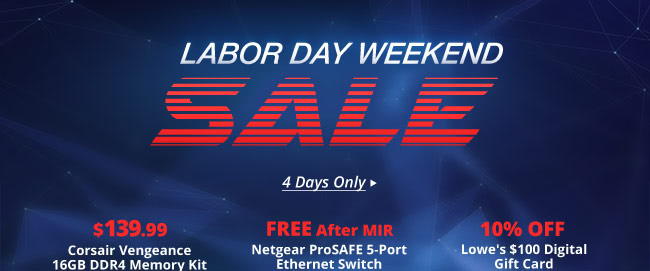 LABOR DAY WEEKEND SALE