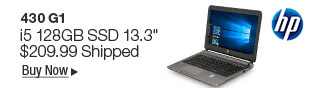 Newegg Flash  HP 430 G1 i5 128GB SSD 13.3"