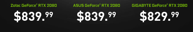 NVIDIA GeForce ® RTX 2080