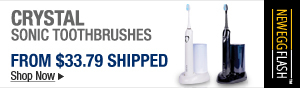 Newegg Flash - Crystal Sonic Toothbrushes