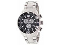 Swiss Precimax Men's Deep Blue Pro II SP12159 Silver Stainless-Steel Swiss Chronograph Watch with Black Dial