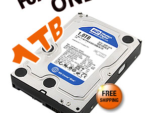 Western Digital Caviar Blue WD10EALS 1TB 7200 RPM 32MB Cache SATA 3.0Gb/s 3.5" Internal Hard Drive -Bare Drive