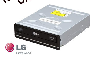 LG WH10LS30K 10X Blu-ray Burner - LightScribe Support - Bulk - OEM