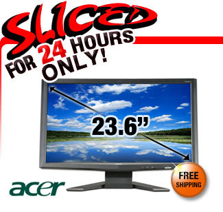 Acer X233HZBD Black 23.6 inch 5ms Widescreen LCD Monitor 300 cd/m2 ACM 40000:1(1000:1) 