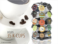 Holds 35 K-cups K-cups not included