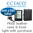Ectaco - free leather case & book light with purchase