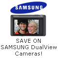 Save $30 on SAMSUNG DualView digital cameras