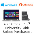 College student, buy an eligible Window 8 touch PC get office 365 University