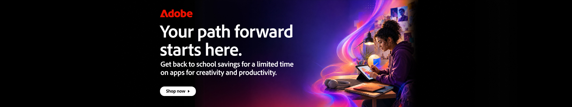 Adobe Banner Your path forward starts here