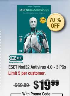 ESET Nod32 Antivirus 4.0 - 3 PCs