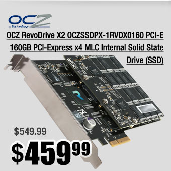 OCZ RevoDrive X2 OCZSSDPX-1RVDX0160 PCI-E 160GB PCI-Express x4 MLC Internal Solid State Drive (SSD)