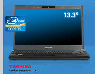 TOSHIBA Portege R835-P56 Intel Core i5 2410M(2.30GHz) 13.3" 4GB Memory 640GB HDD Notebook