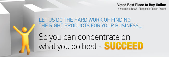LET US DO THE HARD WORK OF FINDING THE RIGHT PRODUCTS FOR YOUR BUSINESS... So you can concentrate on what you do best - SUCCEED.