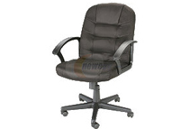 Rosewill Fabric Chair with Padded Lumbar Support, Black