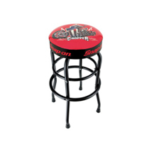 Snap-on Garage Bar Stool With Matte Black Legs