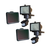 Sunforce 60 LED Solar Motion Light Twin Pack 82256