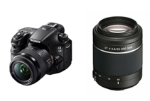 Sony SLT-A58K/BBDL a58 DSLR Digital Camera with SAL18552 & SAL55200/2 Lens, Black