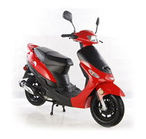 TaoTao ATM50-A1 Gas Street Legal Scooter - Red
