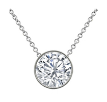 3.00 cttw Diamond Cut White Topaz Set w/ 17 Necklace