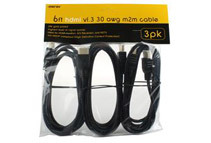 Merax 6 feet HDMI Cables: 30AWG; HDMI v1.3; Gold Plated M2M, 3-Pack