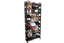 Ten-Tier Shoe Rack with Capacity for Thirty Pairs!