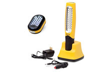 Eastwood 48 LED Rechargable Work Light and 24+3 LED Battery Operated Flashlight