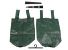 4-pc Hanging Veggie Bag Kit + 2-pc Watering Stakes