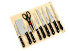 11-pc Knife Set with Cutting Board