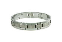Tungsten 8.5 Bracelet with Wood Style Design (4 Colors)