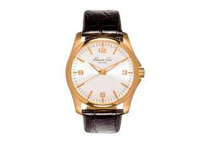 Kenneth Cole Men's NY Gold-tone Case Quartz Watch w/ Extra Strap