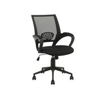 Black Mesh Mid Back Ergonomic Office Chair